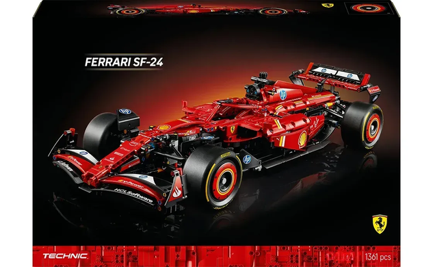 Фото Конструктор болид Формула-1 Ferrari SF-24 1361 деталь Red SF-24