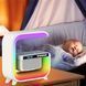 Ночник с беспроводной зарядкой 15W и Bluetooth колонкой 3W RGB G3