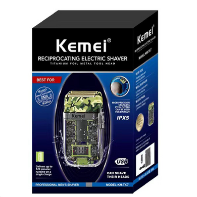 Фото Электробритва шейвер аккумуляторная Kemei KM TX7 KM-TX7