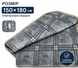 Електропростирадло JD Home Electric з підігрівом 150&times;180 см сіре, 3 режими температури
