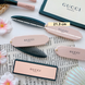 Компактная складная расческа для расчесывания волос Gucci Beauty Folding Comb нежно-розовая