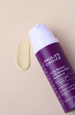 Фото Крем для лица с ретинолом Paula's Choice Clinical 0.3% Retinol + 2% Bakuchiol Treatment 30 ml Treatment