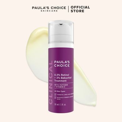 Фото Крем для лица с ретинолом Paula's Choice Clinical 0.3% Retinol + 2% Bakuchiol Treatment 30 ml Treatment