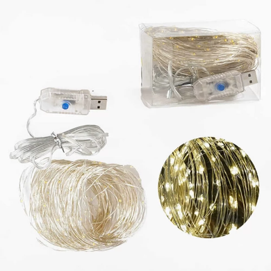 Фото Светодиодная гирлянда usb 200 led длина 20м капля росы C61486-50w