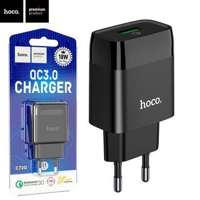 Фото Сетевое зарядное устройство Hoco C72Q QC3.0 charger 18W  C72Q