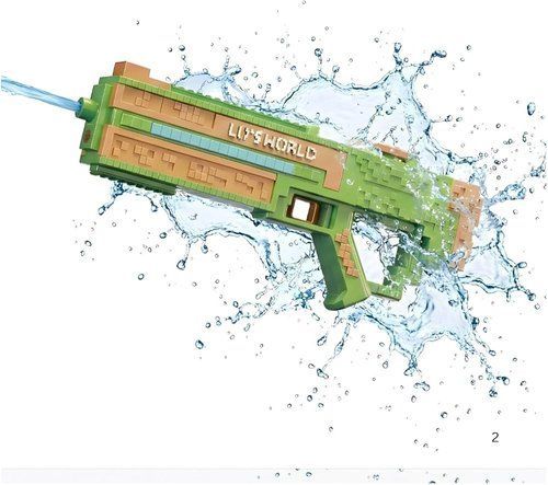 Фото Электрический водяной пистолет SQ011B со световыми и звуковыми эффектами Зелений