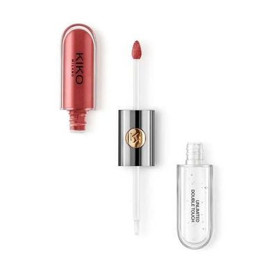 Фото Рідка помада для губ Kiko Milano Unlimited Double Touch 108 Satin Currant Red
