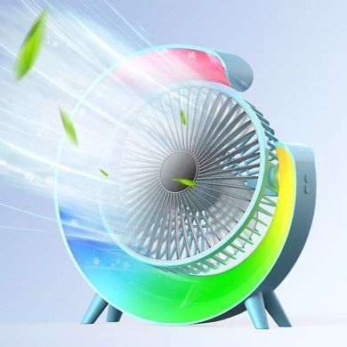 Фото Настольный вентилятор с RGB подсветкой Colorful Desktop Fan F13 F13 Blue