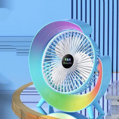 Фото Настольный вентилятор с RGB подсветкой Colorful Desktop Fan F13 F13 Blue