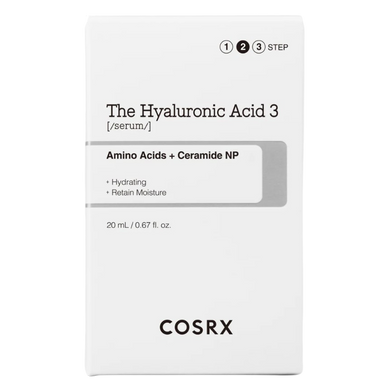 Фото Сироватка з гіалуроновою кислотою - Cosrx The Hyaluronic Acid 3 Serum - 20ml Cosrx hyaluronic