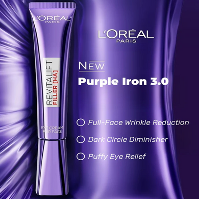 Фото Антивозрастной уход-крем для глас L'Or&eacute;al Paris Revitalift Filler Purple Iron 30 мл L'Or&eacute;al Paris