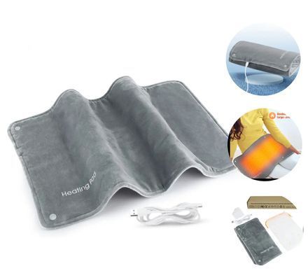 Фото Портативна USB грілка з підігрівом Heating Pad 5V 2A низьковольтна електрична ковдра Грілка 5V 2A