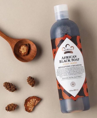 Фото Африканское черное мыло для тела Nubian Heritage African Black Soap, 384 мл African Black Soap