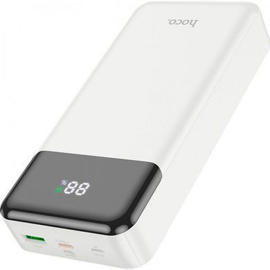 Фото Павербанк Hoco J102A Cool Figure 20000 mAh зі швидкою зарядкою PD 20W QC 3.0 та дисплеєм білий J102A білий