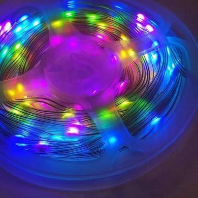 Фото Світлодіодна гірлянда стрічка Led RGB 10м з пультом Led10