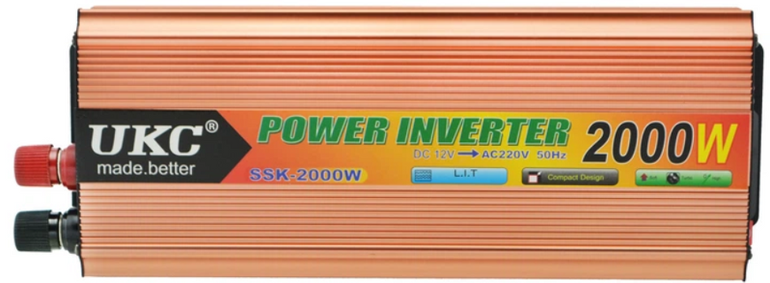 Фото Преобразователь напряжения инвертор UKC 2000W 12V AC/DC SSK 6852