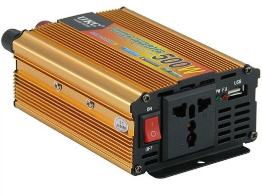 Фото Инвертор UKC Power Inverter 12V-220V, 500W 1679