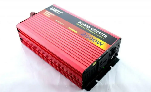 Фото Инвертор преобразователь напряжения UKC 12V-220V, 2500W 3052