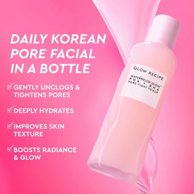 Фото Тонер Glow Recipe Watermelon Glow PHA + BHA Pore-Tight Toner Watermelon Glow PHA + BHA