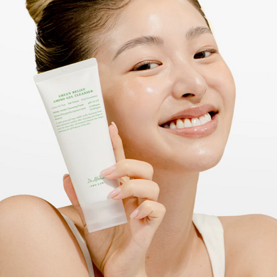 Фото Очищающая гелевая пенка для умывания Dr. Althea Pro Lab Green Relief Amino Gel Cleanser с аминокислотами, 100 мл Relief Amino Gel Cleanser