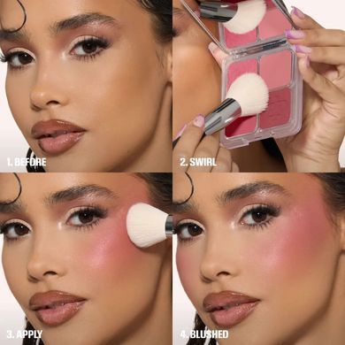 Палетка рум&rsquo;ян Huda Beauty Blush Filter Blurring Blushlighters Palette Toasty Peach 7,5 г