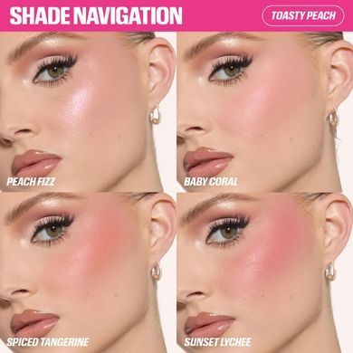 Палетка рум&rsquo;ян Huda Beauty Blush Filter Blurring Blushlighters Palette Toasty Peach 7,5 г