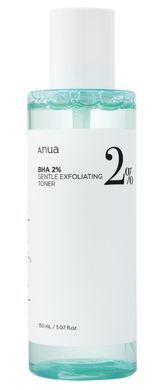 Фото Тонер для обличчя із саліциловою кислотою Anua BHA 2% Gentle Exfoliating Toner 150 мл BHA 2%
