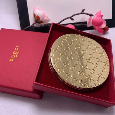 Фото Подвійне кишенькове дзеркало Gucci золоте Gucci Mirror Gold