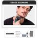 Зелений шейвер VGR V-308 Professional Foil Shaver 9000 RPM з LCD-дисплеєм