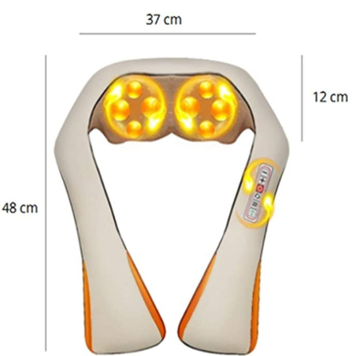 Фото Масажер для всього тіла з підігрівом Massager of Neck Kneading 6 кнопок 887897666