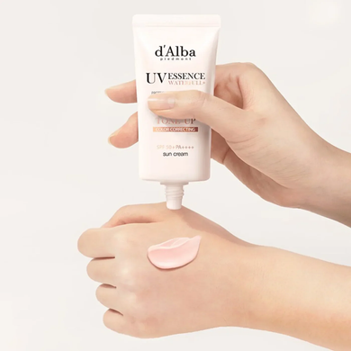 Фото Тонирующий солнцезащитный крем для лица d'Alba Waterfull Tone-Up Sun Cream SPF50+ PA++++ 50 мл pink correcting
