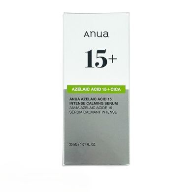 Фото Сыворотка для лица ANUA Azelaic Acid 15 + Cica Intense Calming Serum 30 мл Acid 15+