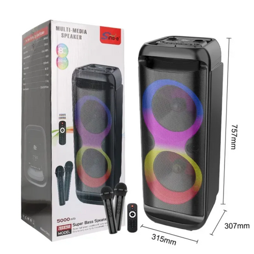 Фото Акустическая система SING-E ZQS-8288 с двумя беспроводными микрофонами ZQS-8288