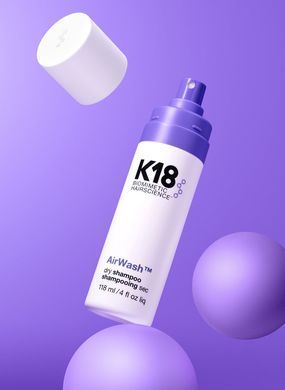 Фото Неаерозольний сухий шампунь K18 AirWash Dry Shampoo 118 ml AirWash