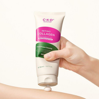 Фото Пінка для вмивання з ретиналем і колагеном &ndash; CKD Retino Collagen Small Molecule 300 Pore Cleansing Foam 150 мл Small Molecule 300