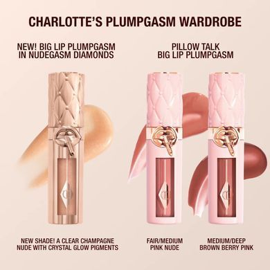 Блиск-бальзам для губ Charlotte Tilbury Big Lip Plumpgasm Nudegasm Diamonds 5,5 мл