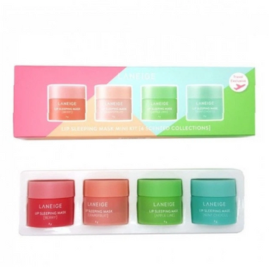 Фото Набір масок для губ Laneige Lip Sleeping Mask Mini Kit, 4*8г Lip Sleeping Mask Mini