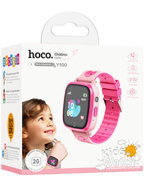 Фото Детские cмарт-часы Hoco Y100 Y100 Pink