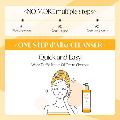 Фото Крем-масло для очищения d'Alba White Truffle Return Oil Cream Cleanser, 150 мл Return Oil Cream Cleanser,