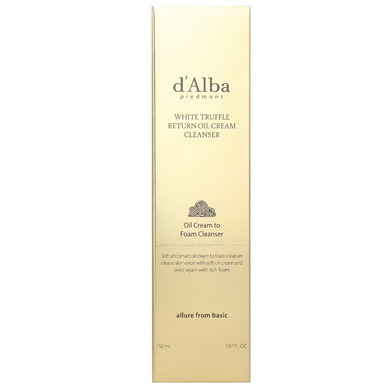Фото Крем-масло для очищения d'Alba White Truffle Return Oil Cream Cleanser, 150 мл Return Oil Cream Cleanser,