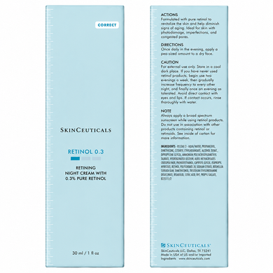 Крем для лица с ретинолом SkinCeuticals Retinol 0.3 Refining Night Cream 30 мл