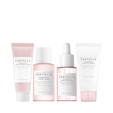 Фото Дорожній набір для догляду за обличчям 4 в 1 SKIN1004 Madagascar Centella Poremizing Travel Kit Centella Poremizing 4 в 1