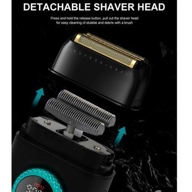 Фото Електробритва шейвер VGR V-378 Professional Barber з LED-дисплеєм чорний VGR V-378
