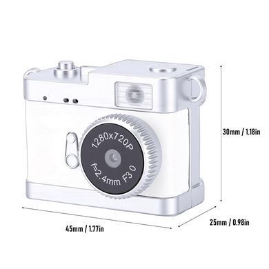 Фото Компактная камера-брелок Life Camera 0.96" IPS HD White