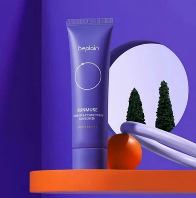 Фото Сонцезахисний крем Beplain Sunmuse Tone Up & Correcting Sunscreen PA++++, 50 мл Sunmuse Tone Up & Correcting