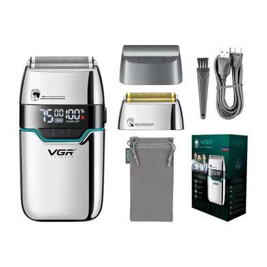 Фото Шейвер VGR V-350 Silver Professional Foil Shaver з LED-дисплеєм V-350 Silver